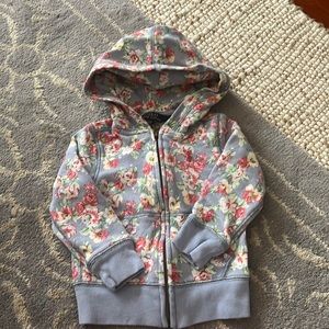 Polo terry full zip hooded sweatshirt